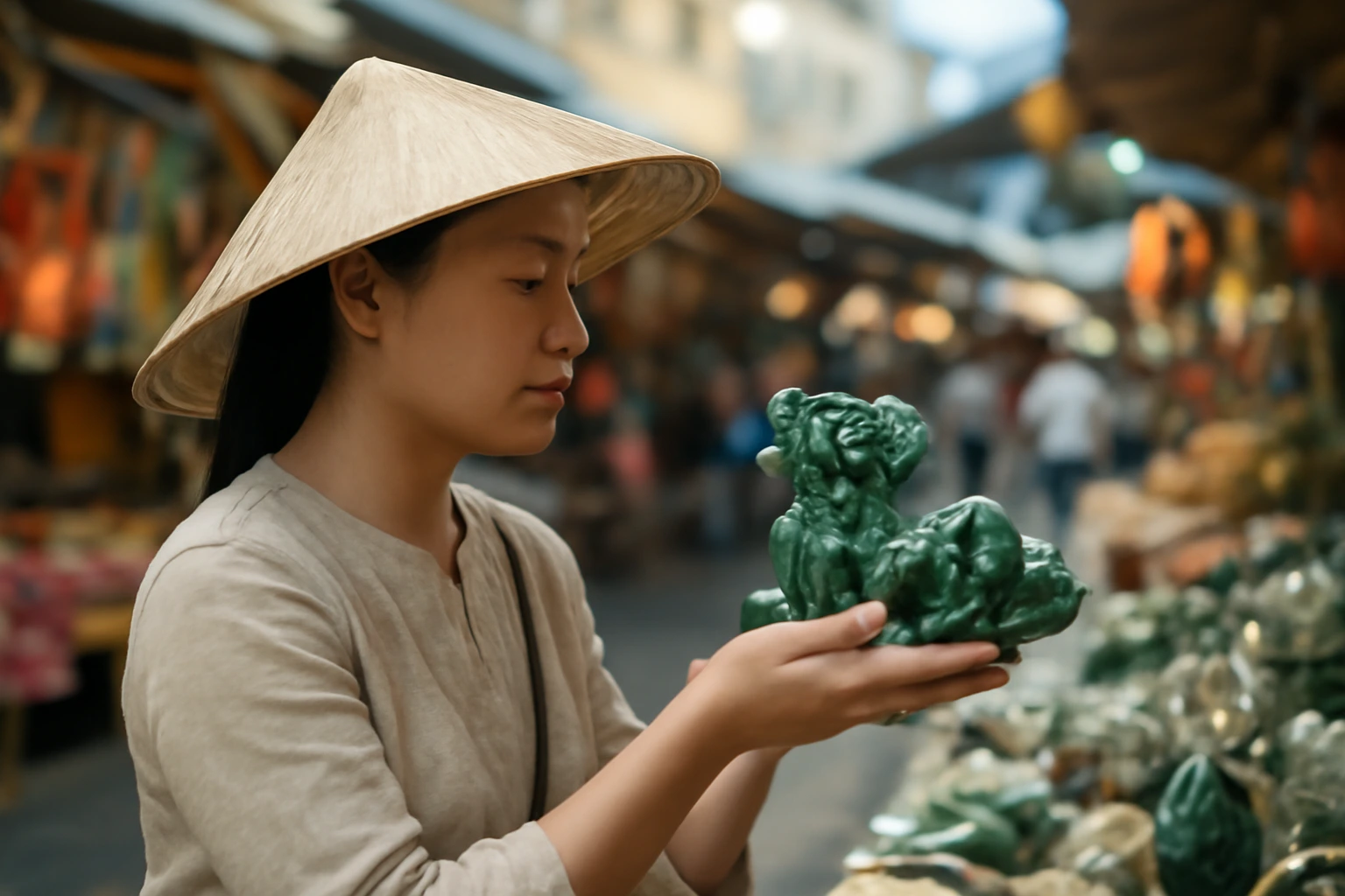 Mua tỳ hưu khi du lịch nước ngoài: chợ, cửa hàng lưu niệm, ngọc vùng biên — tránh mua vội, mua nhầm