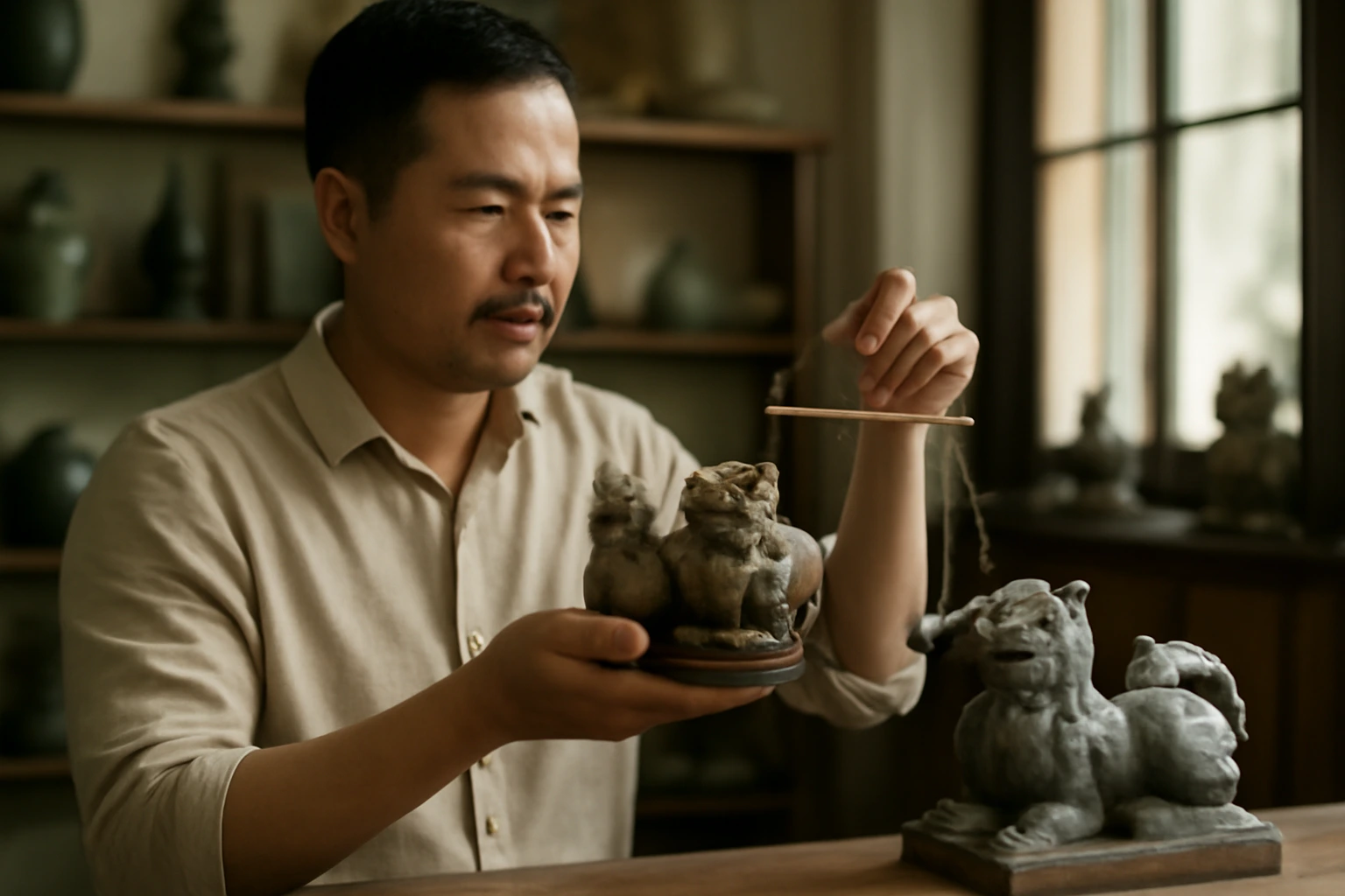 Tượng tỳ hưu đồng thật hay hợp kim, composite giả đồng: cách nhìn, cân, gõ và hỏi