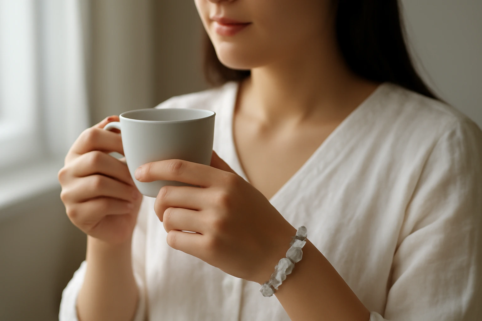 Vòng tỳ hưu cho nữ: hạt nhỏ, màu dịu, phối cùng trang phục công sở và đi chơi